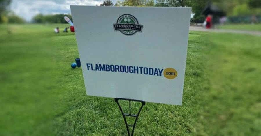 FlamboroughToday signs were spotted at the Flamborough Hills Golf Club for the Flamborough Open Golf Tournament