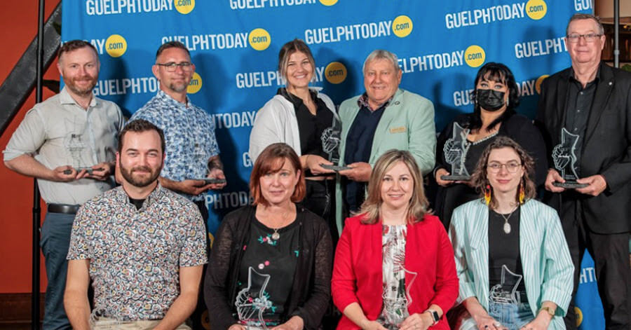 GuelphToday Community Builders Award winners attend the awards lunch reception held at Buon Gusto Restaurant