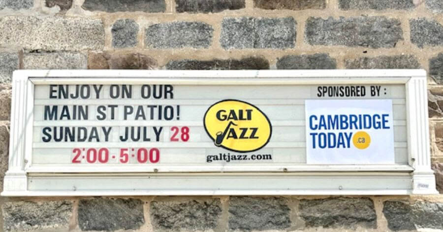 Galt Jazz sponsored by CambridgeToday.ca