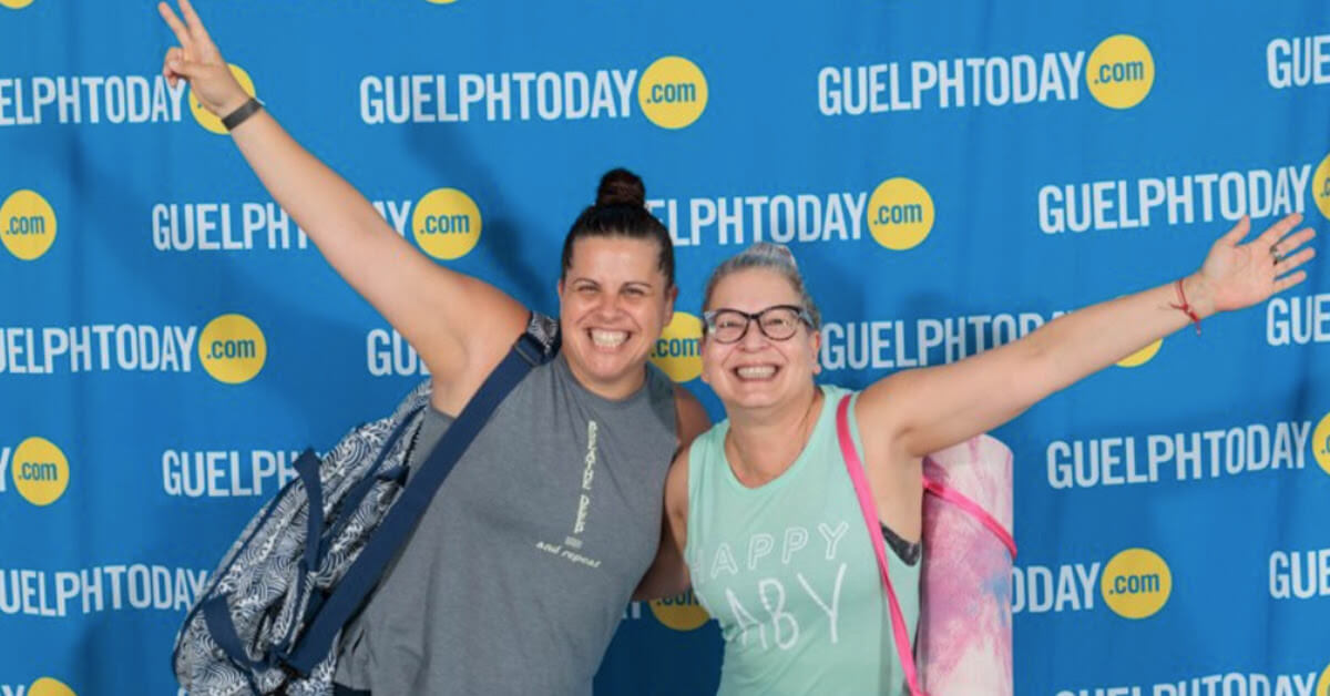 Yogis arrived at the Guelph Yoga and Wellness Festival, sponsored by GuelphToday.