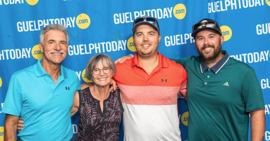 Golfers at the 9 and Dine Golf Tournament, sponsored by GuelphToday