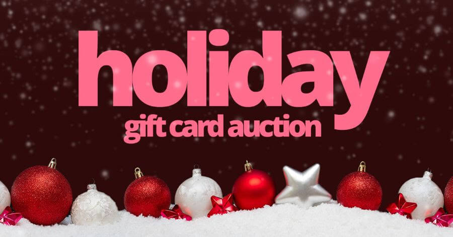 Holiday gift card auction